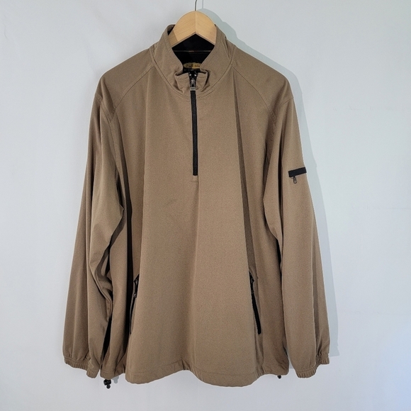 GREG NORMAN Play Dry Men's Gray Water Repellent Windproof Gold Jacket Size XL - Picture 1 of 12